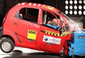 Tata Nano crash tested to check car safety regulations