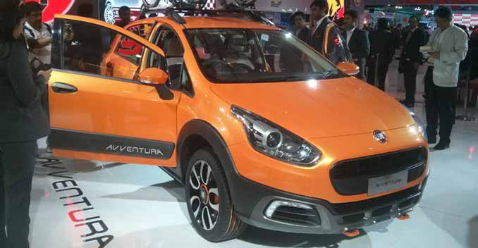 2014 Auto Expo: Fiat unveils the Avventura Compact SUV Fiat today unveiled the Avventura compact crossover at the 2014 Indian Auto Expo. The Fiat Avventura is a rugged-looking version of the Punto, and both the cars share most parts, components and platform.