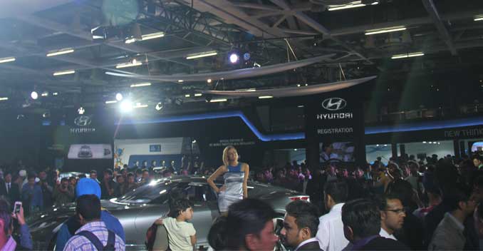 The 12th edition of the Auto Expo received an overwhelming response as 60,000 people visited the Expo to take a look at the cars that were displayed.