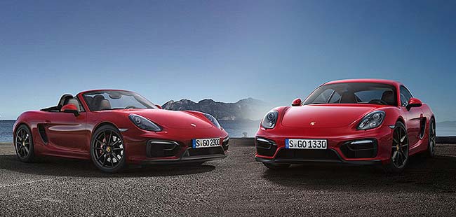 Porsche has taken the wraps off the more powerful Boxster GTS and Cayman GTS which will sit at the top of the range of cars. Porsche has finally made the news official after a string of media sites put up spy shots of the cars.