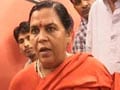 उमा नहीं छोड़ेंगी झांसी, भाजपा ने भी उन्हें सोनिया के विरुद्ध उतारने से किया इनकार