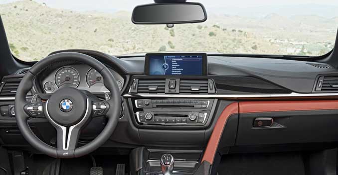 BMW M4 convertible interior