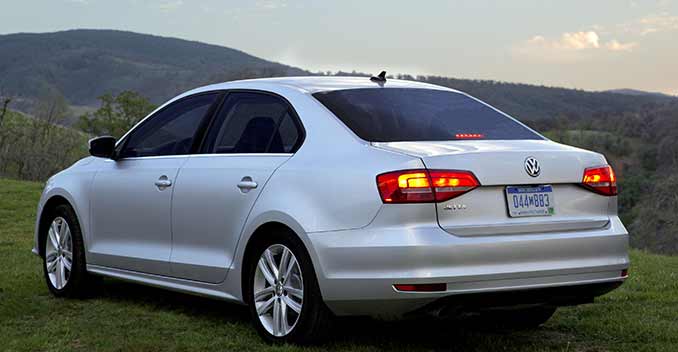 Volkswagen Jetta rear-side profile
