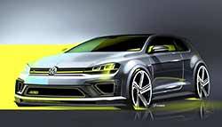 Volkswagen Group releases sketches of the Golf R400 heading to Beijing