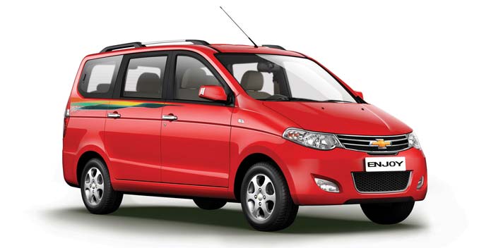 General Motors India has now rolled out a special edition of the Enjoy MPV to mark its first anniversary in the Indian market. Available in both seven and eight seat versions, the Anniversary Edition gets a host of new features in an accessory pack.