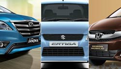 Comparison: Honda Mobilio vs Maruti Ertiga vs Toyota Innova