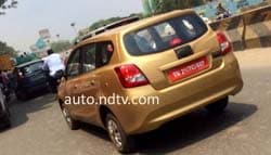 Scoop: Datsun GO+ MPV Spied Testing