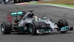F1: Hamilton On Pole at Monza, Rosberg second as Williams lock Second Row