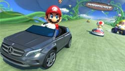 Mario Promotes Mercedes-Benz GLA in Japan