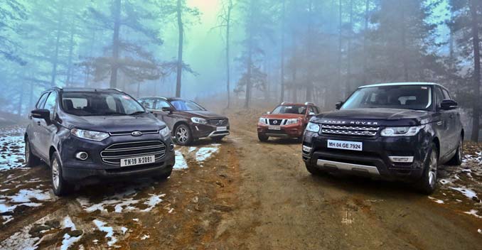 4 SUVs. 4 Segments. On a Snow Trail