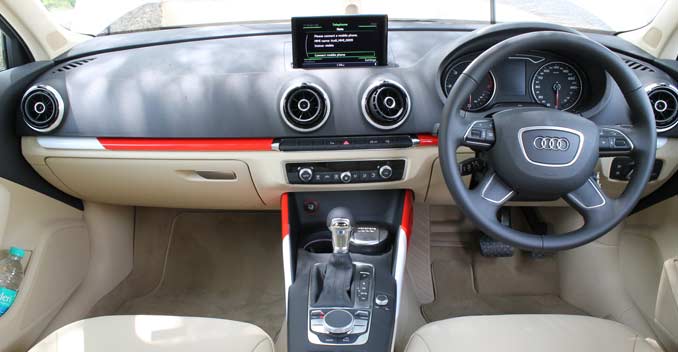 Audi A3 sedan interiors