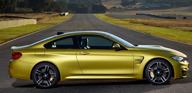 BMW M4 Coupe side profile