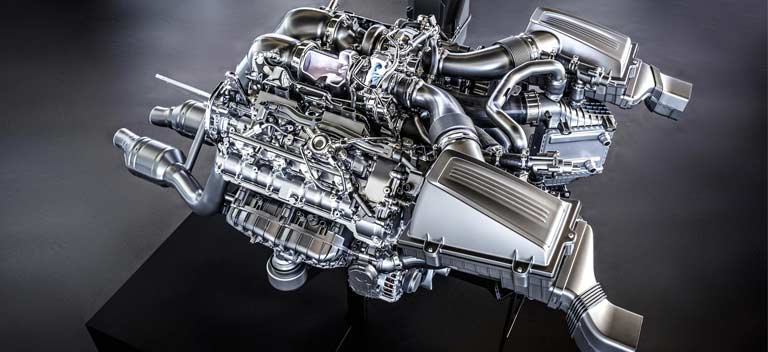 Mercedes AMG V8 Twin-turbo engine