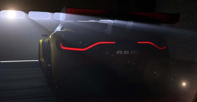 Renaultsport has released a teaser image for its new race car that will be known as the 'R.S.01'. Renault describes the car as a 'simply spectacular race car'. Considering that fact that it will be powered by a Nismo engine, we agree with the French carmaker.