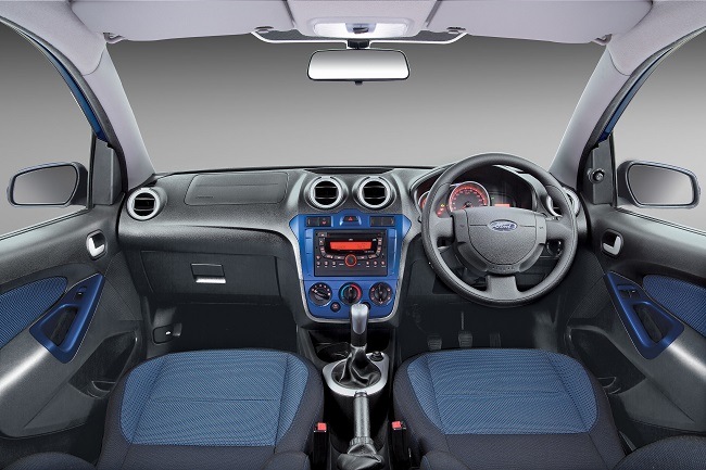 Refreshed Ford Figo's Blue Interior