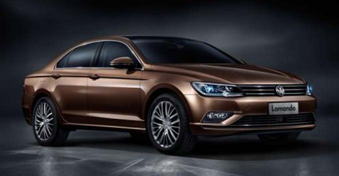 Volkswagen has introduced the Lamando at the Chengdu Auto Show in China. We've seen several spy shots doing the rounds of the internet space and this is clearly the production version of the company's New Midsize Coupe (NMC).