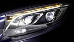 Mercedes-Benz Showcases New LED Head-lamp Technology