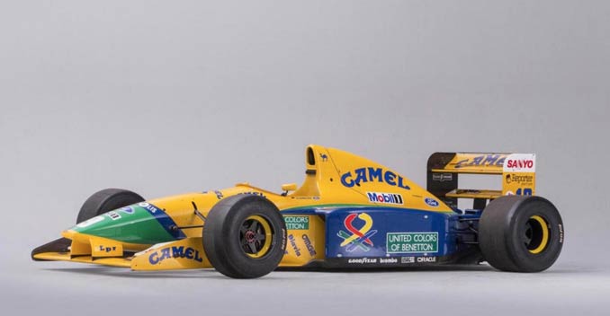 F1: Ex-Schumacher Benetton Formula 1 Car On Sale