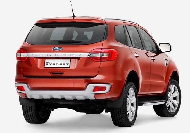 New Ford Endeavour Rear profile