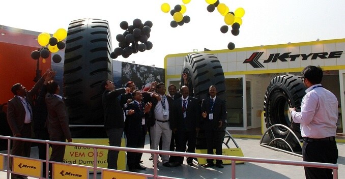 JK Tyre Showcases the Largest Tyre In India