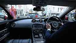 Jaguar Land Rover Develops Transparent Pillar and 'Follow Me' Car Navigation Concepts