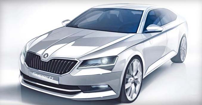 New Skoda Superb sketch