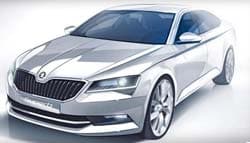 New Skoda Superb Teased As Company Reveals First Sketch