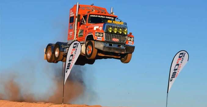 Truck Jumps 101.9 Feet To Set Distance Record Truck Jumps 101.9 Feet To Set Distance Record