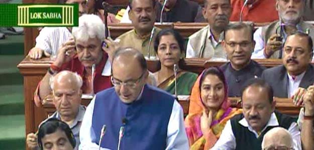 Finance Minister Arun Jaitley presenting Union Budget for 2015-16