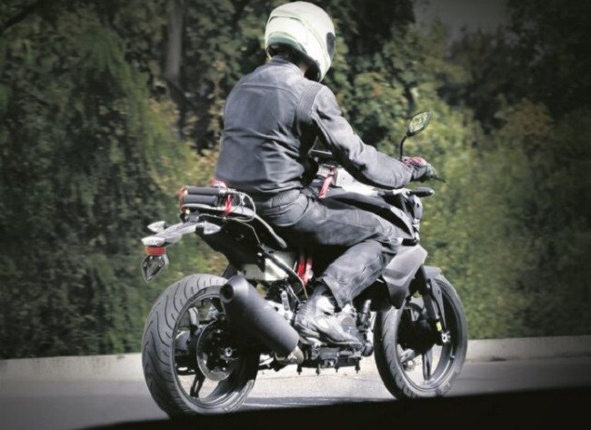 TVS-BMW 300cc bike rear