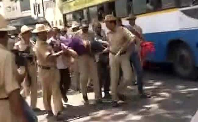 Protests Turn Violent in Karnataka Over IAS Officers Death.