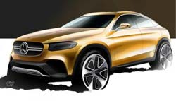 Mercedes-Benz GLC Coupe Sketch Revealed
