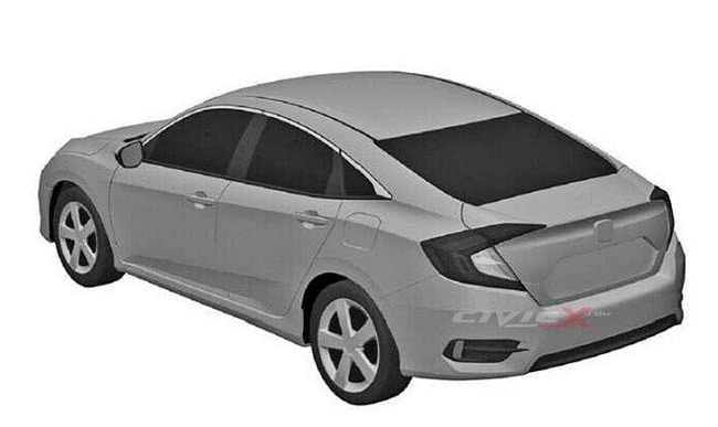 New Generation Honda Civic rear side profile
