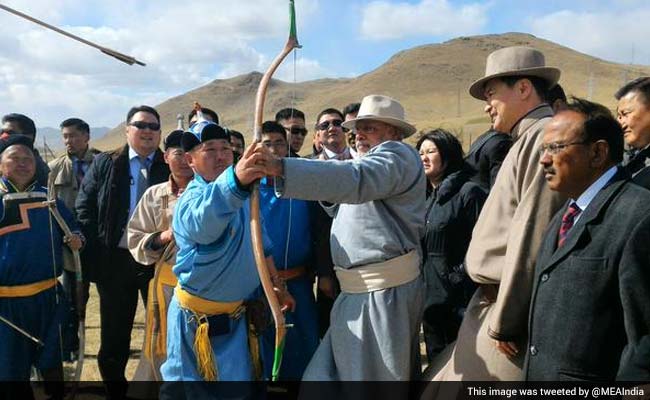 Prime Minister Narendra Modi Witnesses Mongolia's Famous Naadam Festival