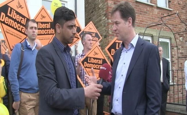 UK Election: Hope We Will Win Many Seats, Deputy PM Nick Clegg Tells NDTV
