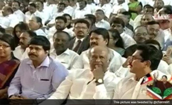Rajinikanth Attends Jayalalithaa's Oath Ceremony in Chennai