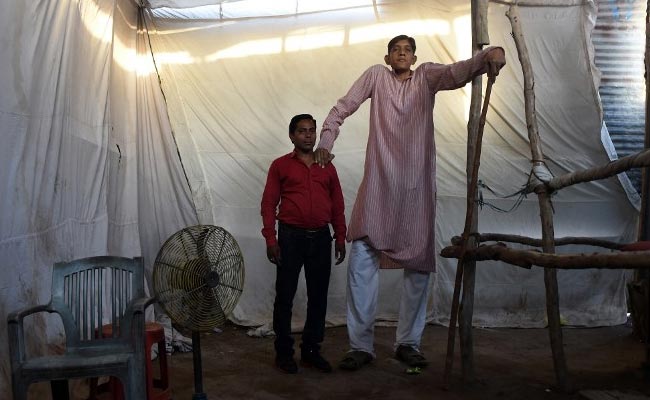 At 8.1, He Claims to be India's Tallest Man. But Life Isn't Easy
