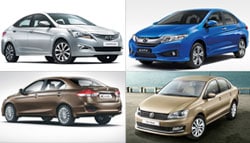 2015 Volkswagen Vento vs Maruti Suzuki Ciaz vs Hyundai Verna vs Honda City: Specification Comparison 2015 Volkswagen Vento vs Maruti Suzuki Ciaz vs Hyundai Verna vs Honda City: Specification Comparison