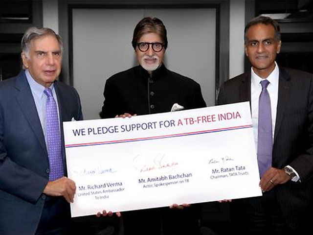 Amitabh Bachchan, Ratan Tata Promote Tuberculosis-Free India - NDTV Movies