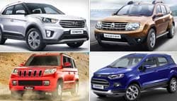 Comparison: Mahindra TUV300 vs Hyundai Creta vs Ford EcoSport vs Renault Duster