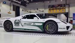 Porsche 918 Spyder Inducted into the Dubai Police Fleet