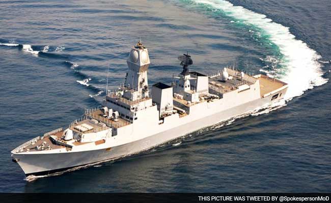 Navy successfully tests LRSAM's from INS Kolkata