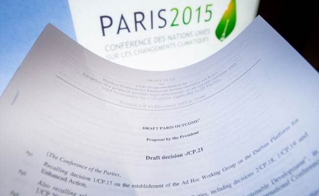 Final Draft Of Proposed United Nations Climate-Rescue Accord Submitted