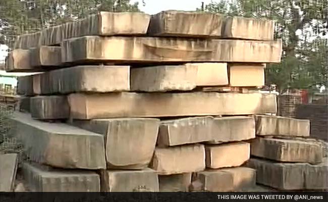 VHP's First Lot Of Stones For Ram Mandir Arrives in Ayodhya