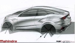 Mahindra XUV Aero Coupe-SUV Teased; to Be Showcased at Auto Expo 2016