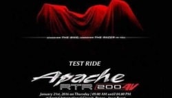 New 200cc TVS Apache to Be Christened Apache RTR 200 4V