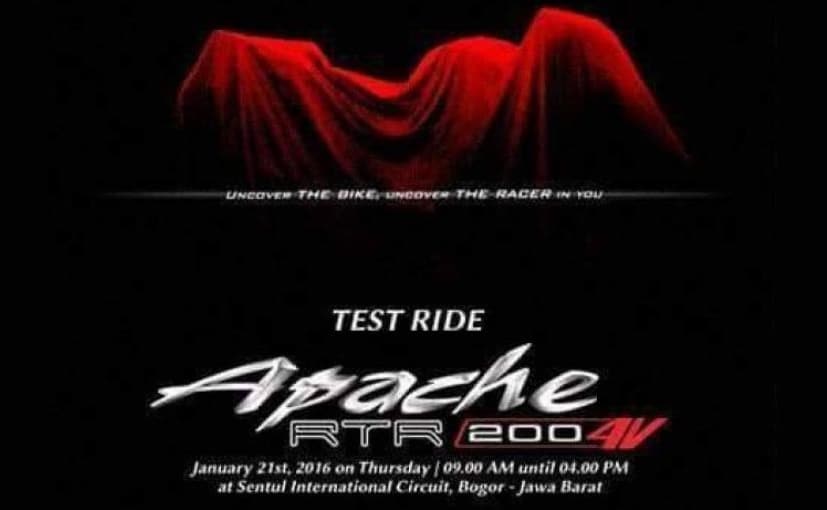 New 200cc TVS Apache to Be Christened Apache RTR 200 4V New 200cc TVS Apache to Be Christened Apache RTR 200 4V