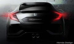 2017 Honda Civic Hatchback Concept Teased; Debut at Geneva Motor Show