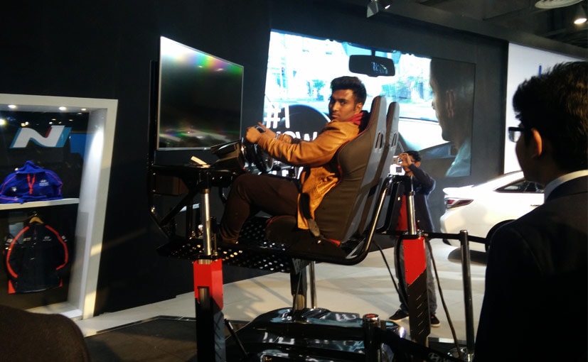Hyundai Racing Simulation at Auto Expo 2016