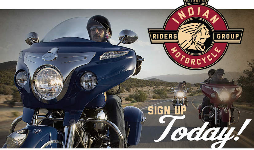 Indian motorcycle store riders group